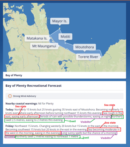 Understanding MetService’s Recreational Marine Forecasts MetService Blog